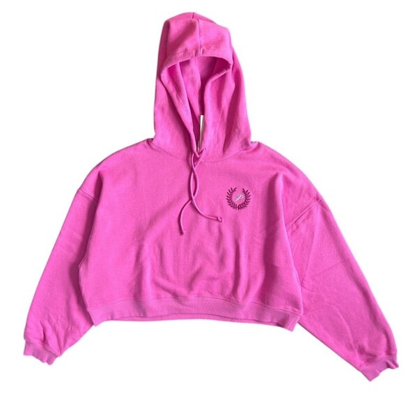 Victoria's Secret PINK Hoodie Cropped Script Logo Soft & Comfy XXL - Picture 1 of 5